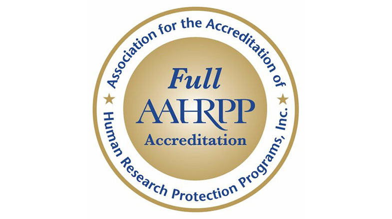Full AAHRPP accreditation