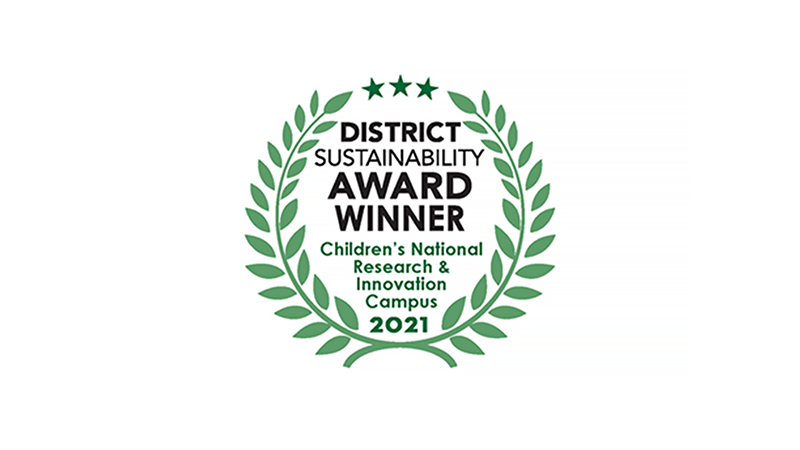 District Sustainability Award Winner 2021 Children's National Research and Innovation Campus